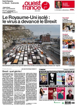 Ouest-France 21 décembre 2020 Ouest-France N°20201221 du 21 décembre 2020 à télécharger sur iPad