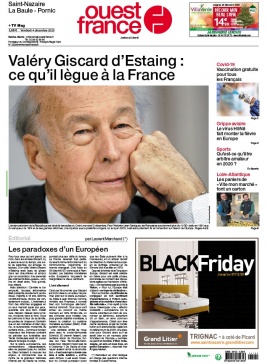 Ouest-France 04 décembre 2020 Ouest-France N°20201204 du 04 décembre 2020 à télécharger sur iPad