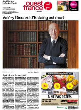 Ouest-France 03 décembre 2020 Ouest-France N°20201203 du 03 décembre 2020 à télécharger sur iPad