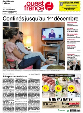 Ouest-France 29 octobre 2020 Ouest-France N°20201029 du 29 octobre 2020 à télécharger sur iPad