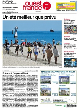Ouest-France 29 août 2020 Ouest-France N°20200829 du 29 août 2020 à télécharger sur iPad