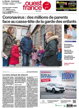 Ouest-France 14 mars 2020 Ouest-France N°20200314 du 14 mars 2020 à télécharger sur iPad