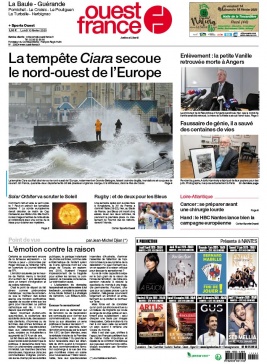 Ouest-France 10 février 2020 Ouest-France N°20200210 du 10 février 2020 à télécharger sur iPad