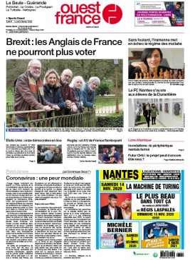 Ouest-France 03 février 2020 Ouest-France N°20200203 du 03 février 2020 à télécharger sur iPad