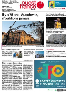 Ouest-France 27 janvier 2020 Ouest-France N°20200127 du 27 janvier 2020 à télécharger sur iPad