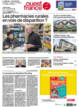 Ouest-France 30 décembre 2019 Ouest-France N°20191230 du 30 décembre 2019 à télécharger sur iPad