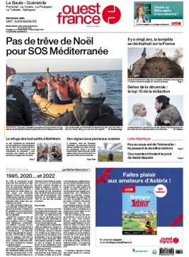 Ouest-France 26 décembre 2019 Ouest-France N°20191226 du 26 décembre 2019 à télécharger sur iPad