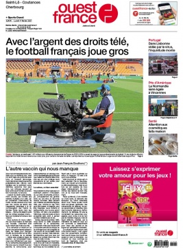 Ouest-France 01 février 2021 Ouest-France N°20210201 du 01 février 2021 à télécharger sur iPad