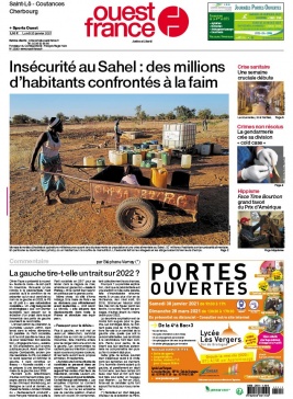 Ouest-France N°20210125 du 25 janvier 2021 à télécharger sur iPad