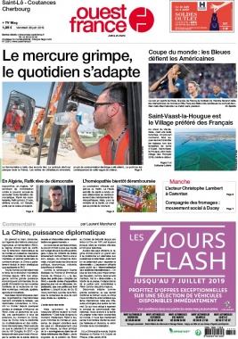 Ouest-France N°20190628 du 28 juin 2019 à télécharger sur iPad