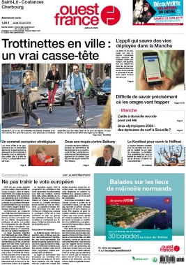 Ouest-France N°20190620 du 20 juin 2019 à télécharger sur iPad