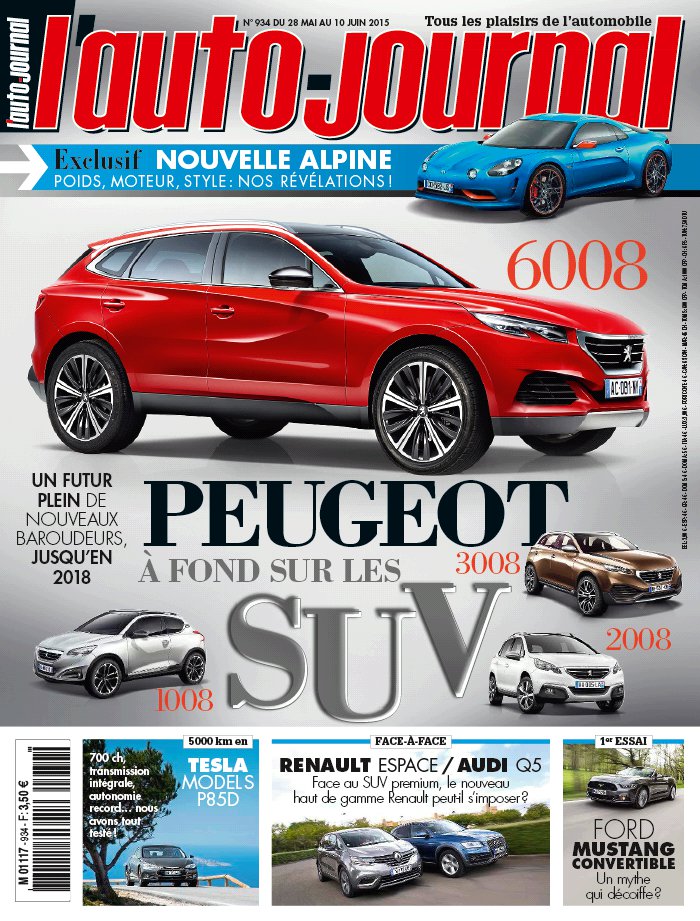 L'Auto Journal N°934 du 28 mai 2015 à télécharger sur iPad