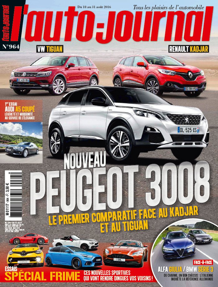 L'Auto Journal N°964 du 18 août 2016 à télécharger sur iPad