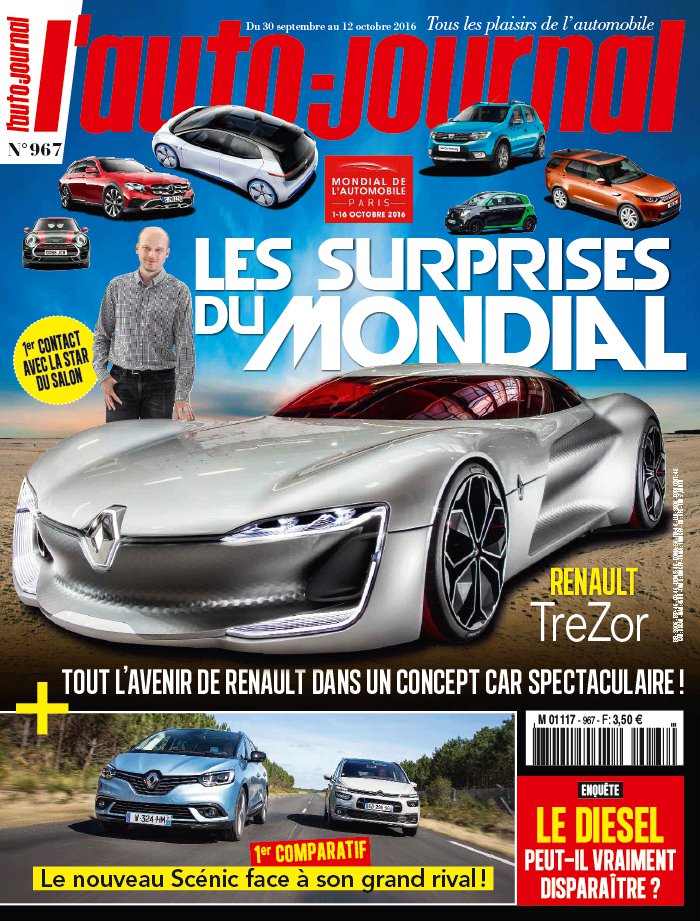 L'Auto Journal N°967 du 30 septembre 2016 à télécharger sur iPad