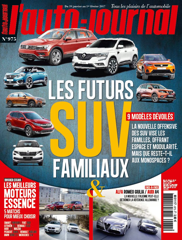 L'Auto Journal N°975 du 19 janvier 2017 à télécharger sur iPad