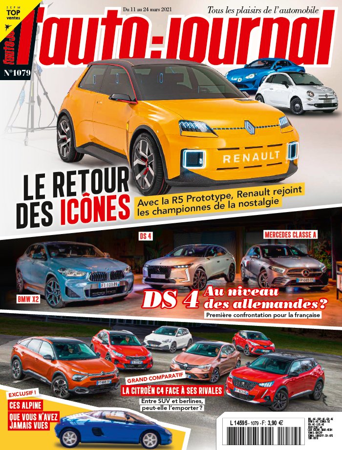 L'Auto Journal N°1079 du 11 mars 2021 à télécharger sur iPad