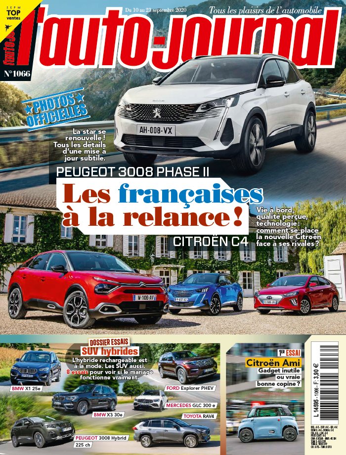 L'Auto Journal 10 septembre 2020 Abonnement L’Auto Journal Pas Cher avec le BOUQUET ePresse.fr