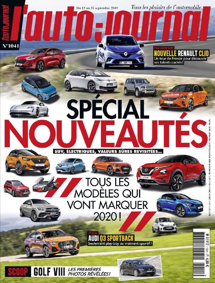 L'Auto Journal 12 septembre 2019 L'Auto Journal N°1041 du 12 septembre 2019 à télécharger sur iPad