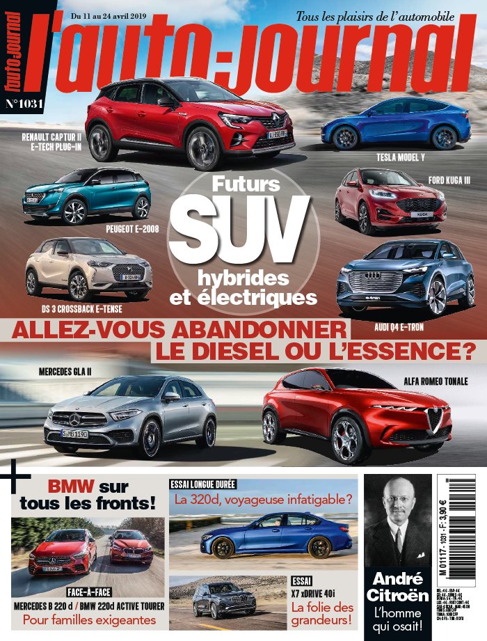 L'Auto Journal 11 avril 2019 L'Auto Journal N°1031 du 11 avril 2019 à télécharger sur iPad