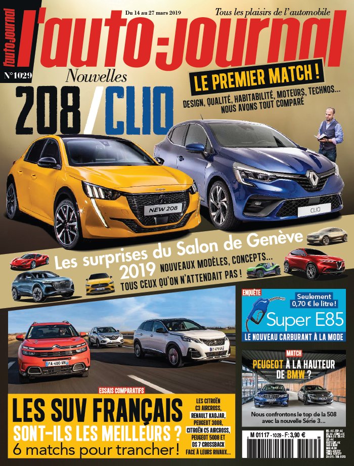 L'Auto Journal 14 mars 2019 L'Auto Journal N°1029 du 14 mars 2019 à télécharger sur iPad