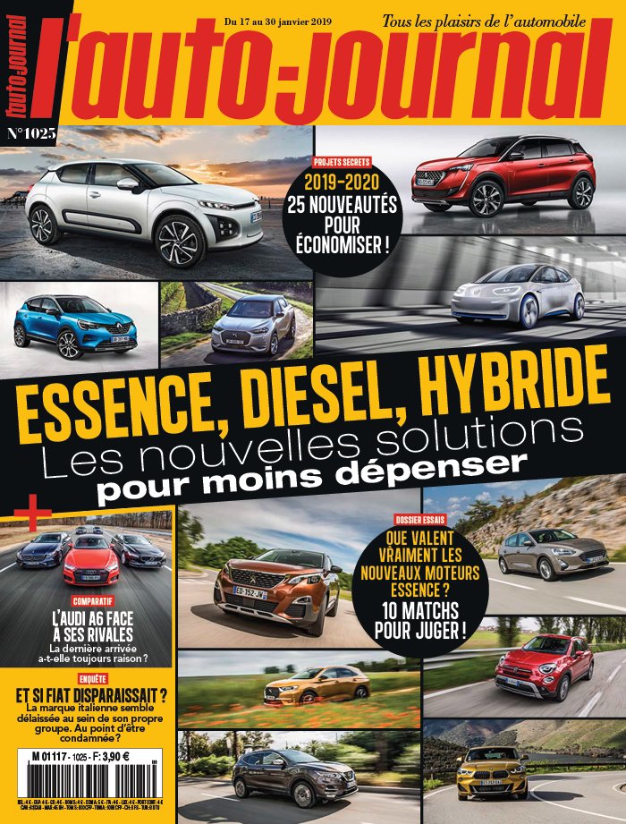 L'Auto Journal N°1025 du 17 janvier 2019 à télécharger sur iPad