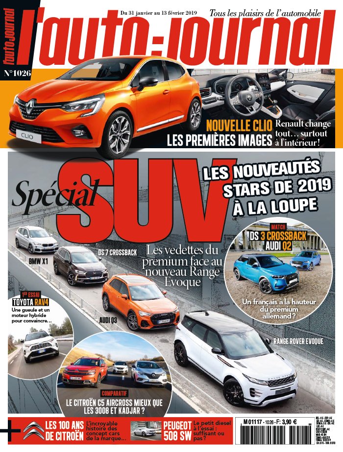 L'Auto Journal 31 janvier 2019 L'Auto Journal N°1026 du 31 janvier 2019 à télécharger sur iPad