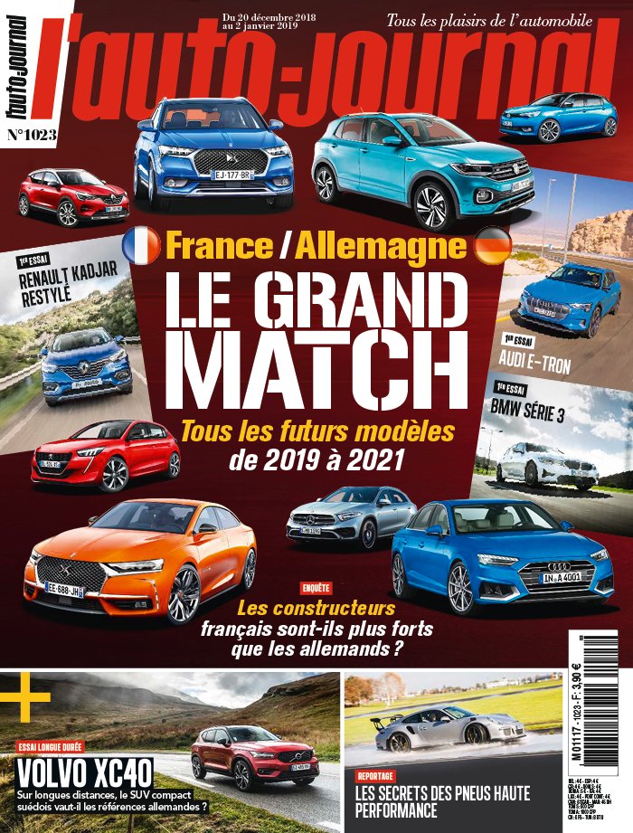 L'Auto Journal N°1023 du 20 décembre 2018 à télécharger sur iPad
