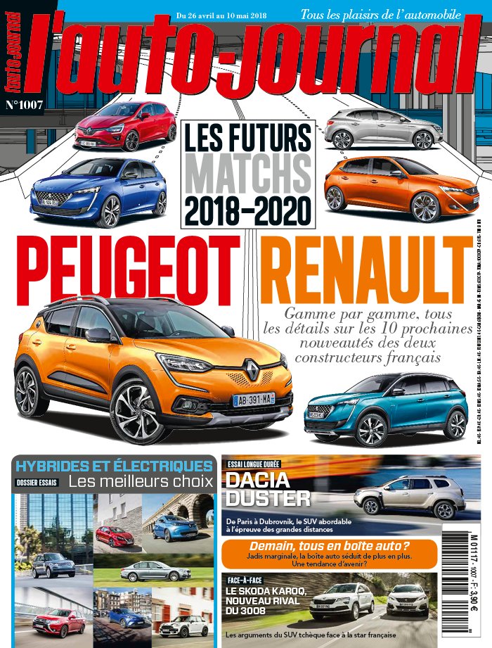 L'Auto Journal N°1007 du 26 avril 2018 à télécharger sur iPad