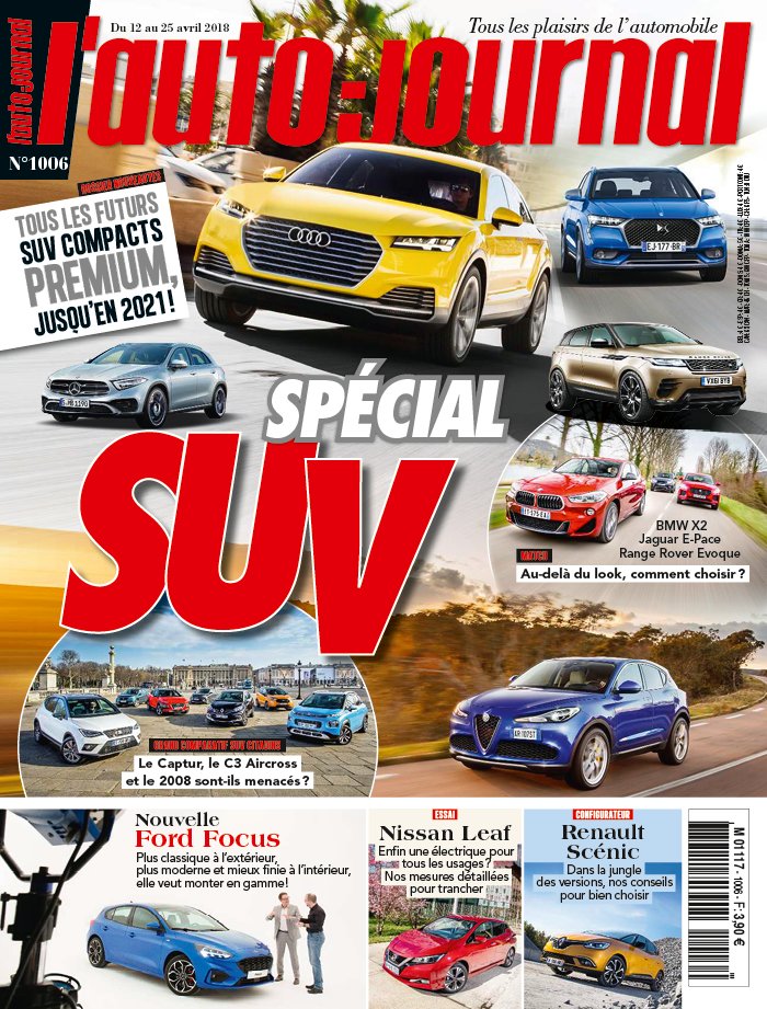 L'Auto Journal N°1006 du 12 avril 2018 à télécharger sur iPad