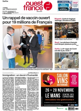 Ouest-France N°20211126 du 26 novembre 2021 à télécharger sur iPad