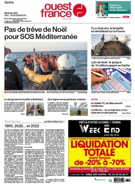 Ouest-France N°20191226 du 26 décembre 2019 à télécharger sur iPad