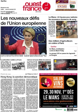 Ouest-France N°20191128 du 28 novembre 2019 à télécharger sur iPad