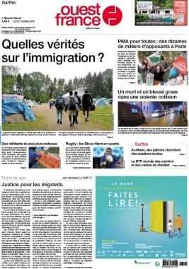 Ouest-France N°20191007 du 07 octobre 2019 à télécharger sur iPad