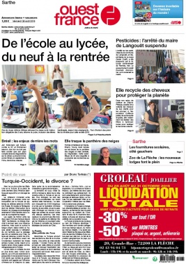 Ouest-France N°20190828 du 28 août 2019 à télécharger sur iPad