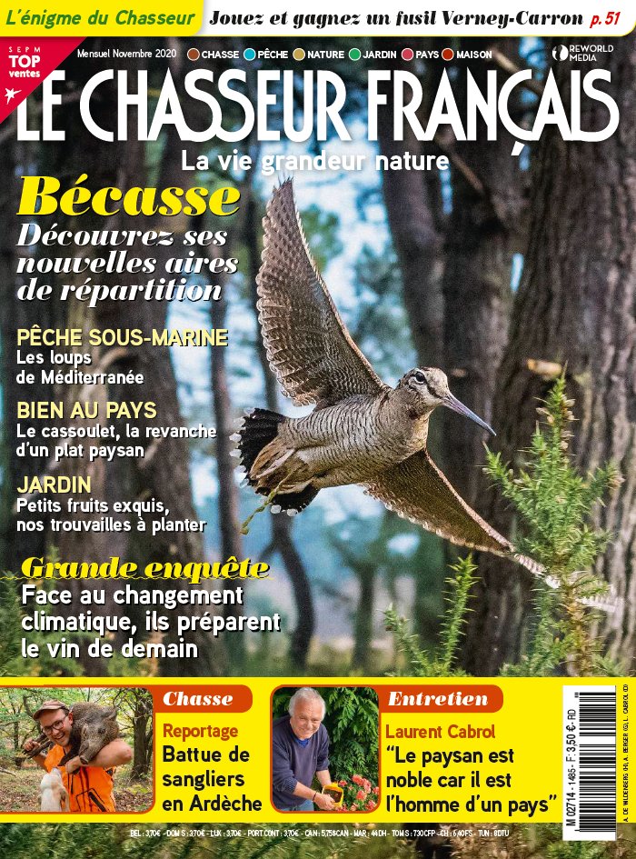 Le Chasseur Français 28 octobre 2020 Abonnement Le Chasseur français Pas Cher avec le BOUQUET ePresse.fr
