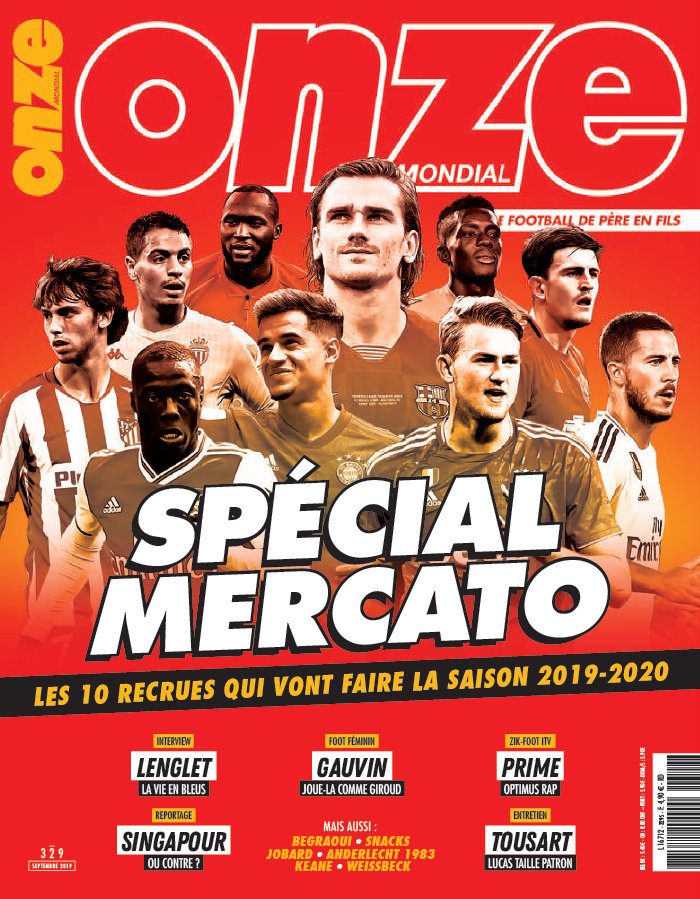 Onze Mondial 05 septembre 2019 Onze Mondial du 05 septembre 2019