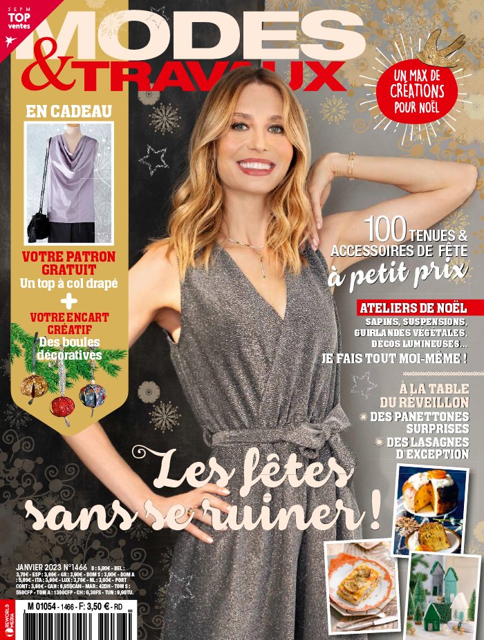 Modes et travaux N°1466 du 01 décembre 2022 à télécharger sur iPad