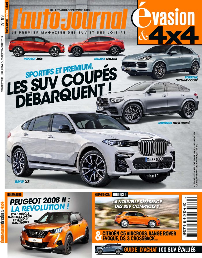L'Auto Journal 4x4 27 juin 2019 Abonnement L'Auto Journal évasion & 4x4 avec le BOUQUET ePresse.fr