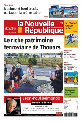 La Nouvelle République Dimanche 19 septembre 2021 Abonnement La Nouvelle République Pas Cher avec BOUQUET ePresse.fr