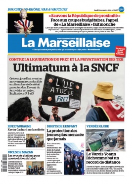 Lisez La Marseillaise - Bouches du Rhône / Var du 21 novembre 2024 sur ePresse.fr