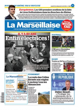 La Marseillaise N°24198 du 20 avril 2024 à télécharger sur iPad