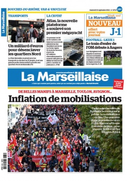 La Marseillaise N°23723 du 30 septembre 2022 à télécharger sur iPad