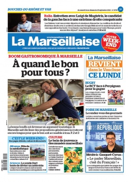 La Marseillaise N°23718 du 24 septembre 2022 à télécharger sur iPad