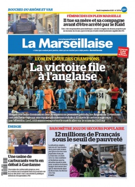 La Marseillaise N°23704 du 08 septembre 2022 à télécharger sur iPad