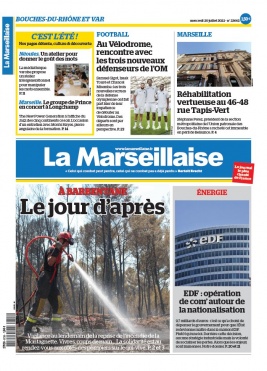 La Marseillaise N°23662 du 20 juillet 2022 à télécharger sur iPad