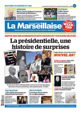 La Marseillaise N°23494 du 31 décembre 2021 à télécharger sur iPad
