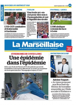La Marseillaise N°23415 du 27 septembre 2021 à télécharger sur iPad
