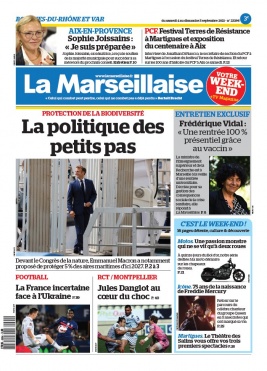 La Marseillaise N°23396 du 04 septembre 2021 à télécharger sur iPad