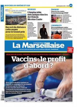 La Marseillaise N°23212 du 28 janvier 2021 à télécharger sur iPad