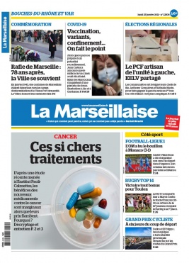 La Marseillaise N°23209 du 25 janvier 2021 à télécharger sur iPad